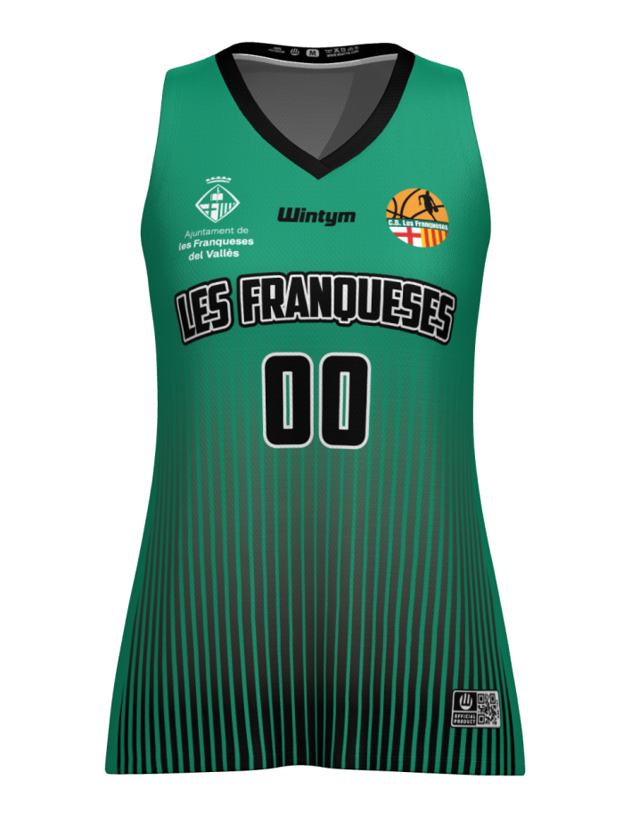 LES FRANQUESES – CAMISETA DE JUEGO FEMENINA 1ª EQUIPACION (de premini a cadete)