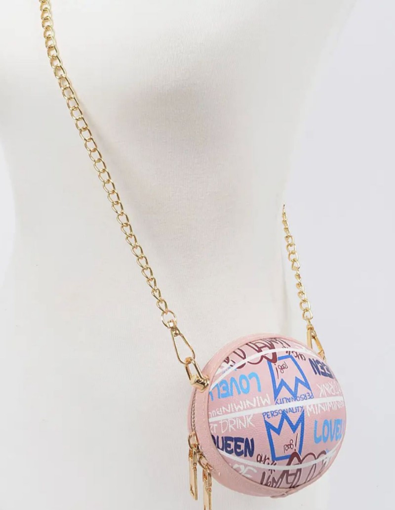Mini basketball bag "Graffiti" - PINK