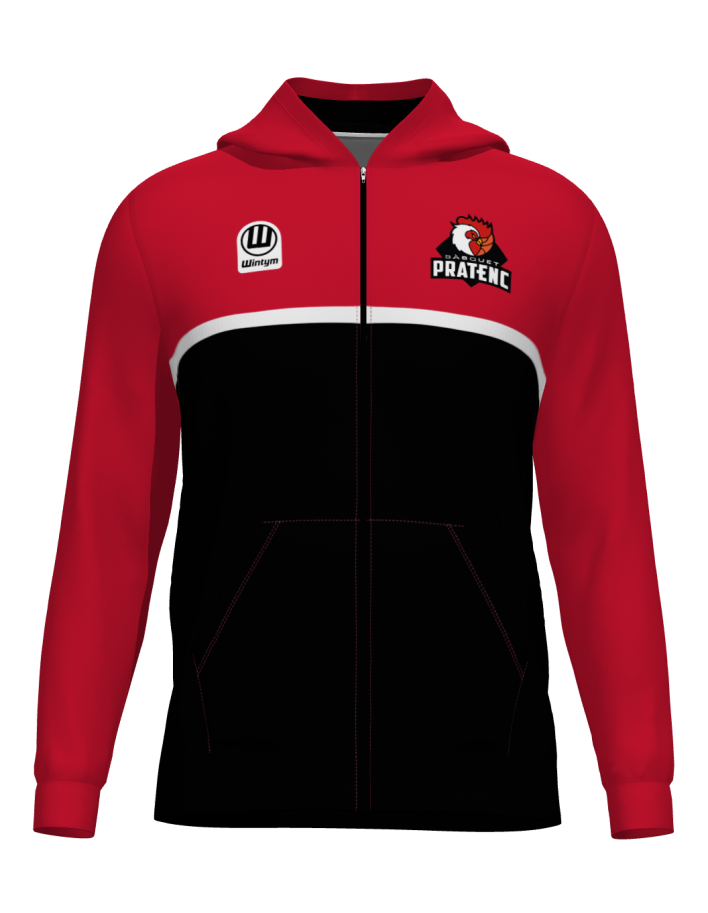 AEB PRATENC - Dessuadora amb caputxa i cremallera