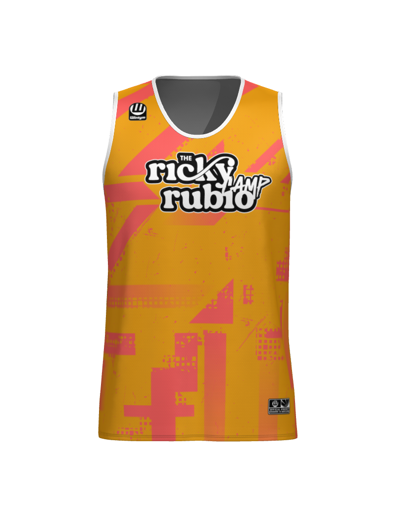 RICKY RUBIO - Camiseta reversible CAMPUS NARANJA